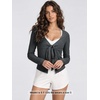 image:imageODODOS Womens Tie Front Top Ultra Soft odSTRATUM Tech CardiganCharcoal Heather