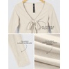 image:imageODODOS Womens Tie Front Top Ultra Soft odSTRATUM Tech CardiganMilkweed Heather