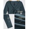 image:imageODODOS Womens Tie Front Top Ultra Soft odSTRATUM Tech CardiganNavy Heather