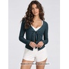 image:imageODODOS Womens Tie Front Top Ultra Soft odSTRATUM Tech CardiganNavy Heather