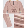 image:imageODODOS Womens Tie Front Top Ultra Soft odSTRATUM Tech CardiganRose Pink Heather