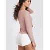 image:imageODODOS Womens Tie Front Top Ultra Soft odSTRATUM Tech CardiganRose Pink Heather