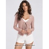 image:imageODODOS Womens Tie Front Top Ultra Soft odSTRATUM Tech CardiganRose Pink Heather