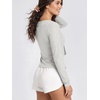 image:imageODODOS Womens Tie Front Top Ultra Soft odSTRATUM Tech CardiganSalt Heather