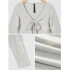 image:imageODODOS Womens Tie Front Top Ultra Soft odSTRATUM Tech CardiganSalt Heather