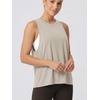 image:imageODODOS 3Pack Loose Tank Tops for Women Sleeveless Gym Athletic Workout Tops Yoga ShirtsAbalonedusty Rosesage Green