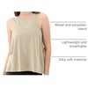 image:imageODODOS 3Pack Loose Tank Tops for Women Sleeveless Gym Athletic Workout Tops Yoga ShirtsAbalonedusty Rosesage Green