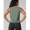 image:imageODODOS 3Pack Loose Tank Tops for Women Sleeveless Gym Athletic Workout Tops Yoga ShirtsAbalonedusty Rosesage Green