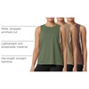 image:imageODODOS 3Pack Loose Tank Tops for Women Sleeveless Gym Athletic Workout Tops Yoga ShirtsArmy Greenwarm Tansangria