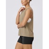 image:imageODODOS 3Pack Loose Tank Tops for Women Sleeveless Gym Athletic Workout Tops Yoga ShirtsArmy Greenwarm Tansangria