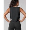 image:imageODODOS 3Pack Loose Tank Tops for Women Sleeveless Gym Athletic Workout Tops Yoga ShirtsBlackcharcoalwhite