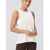 image:imageODODOS 3Pack Loose Tank Tops for Women Sleeveless Gym Athletic Workout Tops Yoga ShirtsBlackcharcoalwhite