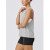 image:imageODODOS 3Pack Loose Tank Tops for Women Sleeveless Gym Athletic Workout Tops Yoga ShirtsHeather Greywarm Tanblack