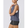 image:imageODODOS 3Pack Loose Tank Tops for Women Sleeveless Gym Athletic Workout Tops Yoga ShirtsIovrynavy Bluecocoa Brown