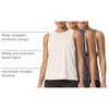 image:imageODODOS 3Pack Loose Tank Tops for Women Sleeveless Gym Athletic Workout Tops Yoga ShirtsIovrynavy Bluecocoa Brown