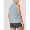 image:imageODODOS 3Pack Loose Tank Tops for Women Sleeveless Gym Athletic Workout Tops Yoga ShirtsLavenderwhiteblue Fog