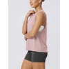 image:imageODODOS 3Pack Loose Tank Tops for Women Sleeveless Gym Athletic Workout Tops Yoga ShirtsOatmealpinkheather Grey