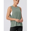 image:imageODODOS 3Pack Loose Tank Tops for Women Sleeveless Gym Athletic Workout Tops Yoga ShirtsSage Greeniovrypink