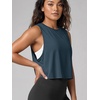 image:imageODODOS 3Pack Loose Tank Tops for Women Sleeveless Gym Athletic Workout Tops Yoga ShirtsSteeldeep Tealindian Red