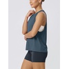 image:imageODODOS 3Pack Loose Tank Tops for Women Sleeveless Gym Athletic Workout Tops Yoga ShirtsSteeldeep Tealindian Red