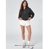 image:imageODODOS Womens Modal Soft Cinchable Half Zip Hoodie with Kangaroo PocketBlack