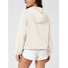 image:imageODODOS Womens Modal Soft Cinchable Half Zip Hoodie with Kangaroo PocketIvory
