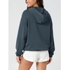 image:imageODODOS Womens Modal Soft Cinchable Half Zip Hoodie with Kangaroo PocketNavy