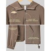 image:imageODODOS Womens Modal Soft Cinchable Half Zip Hoodie with Kangaroo PocketNutria
