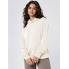 image:imageODODOS Womens Modal Soft Hoodie with Kangaroo Pocket Long Sleeve PulloverIvory