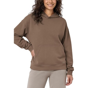 image:imageODODOS Womens Modal Soft Hoodie with Kangaroo Pocket Long Sleeve PulloverNutria