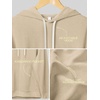 image:imageODODOS Mens Brushed Fleece Hoodie with Kangaroo Pocket Cozy Warm PulloverBeige Heather