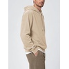 image:imageODODOS Mens Brushed Fleece Hoodie with Kangaroo Pocket Cozy Warm PulloverBeige Heather