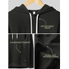 image:imageODODOS Mens Brushed Fleece Hoodie with Kangaroo Pocket Cozy Warm PulloverBlack
