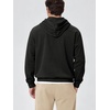 image:imageODODOS Mens Brushed Fleece Hoodie with Kangaroo Pocket Cozy Warm PulloverBlack