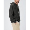 image:imageODODOS Mens Brushed Fleece Hoodie with Kangaroo Pocket Cozy Warm PulloverCharcoal Heather