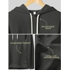 image:imageODODOS Mens Brushed Fleece Hoodie with Kangaroo Pocket Cozy Warm PulloverCharcoal Heather