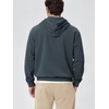 image:imageODODOS Mens Brushed Fleece Hoodie with Kangaroo Pocket Cozy Warm PulloverDark Blue Heather