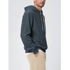 image:imageODODOS Mens Brushed Fleece Hoodie with Kangaroo Pocket Cozy Warm PulloverDark Blue Heather