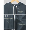 image:imageODODOS Mens Brushed Fleece Hoodie with Kangaroo Pocket Cozy Warm PulloverDark Blue Heather