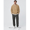 image:imageODODOS Mens Brushed Fleece Hoodie with Kangaroo Pocket Cozy Warm PulloverSand Heather