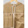 image:imageODODOS Mens Brushed Fleece Hoodie with Kangaroo Pocket Cozy Warm PulloverSand Heather