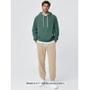 image:imageODODOS Mens Brushed Fleece Hoodie with Kangaroo Pocket Cozy Warm PulloverTeal Green Heather