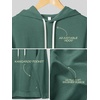 image:imageODODOS Mens Brushed Fleece Hoodie with Kangaroo Pocket Cozy Warm PulloverTeal Green Heather