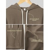 image:imageODODOS Mens Brushed Fleece Hoodie with Kangaroo Pocket Cozy Warm PulloverWood Brown Heather