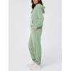 image:imageODODOS Womens Brushed Fleece High Rise Jogger Sweatpants with Pockets 29Mint Green Heather