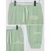image:imageODODOS Womens Brushed Fleece High Rise Jogger Sweatpants with Pockets 29Mint Green Heather