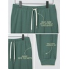 image:imageODODOS Womens Brushed Fleece High Rise Jogger Sweatpants with Pockets 29Teal Green Heather