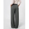 image:imageODODOS Womens Modal Soft High Rise Wide Leg Trousers with Pleats amp PocketsCharcoal