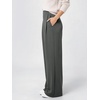 image:imageODODOS Womens Modal Soft High Rise Wide Leg Trousers with Pleats amp PocketsCharcoal