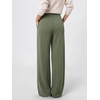 image:imageODODOS Womens Modal Soft High Rise Wide Leg Trousers with Pleats amp PocketsDark Sage